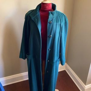 Emerald Green Long Trench Coat Women’s